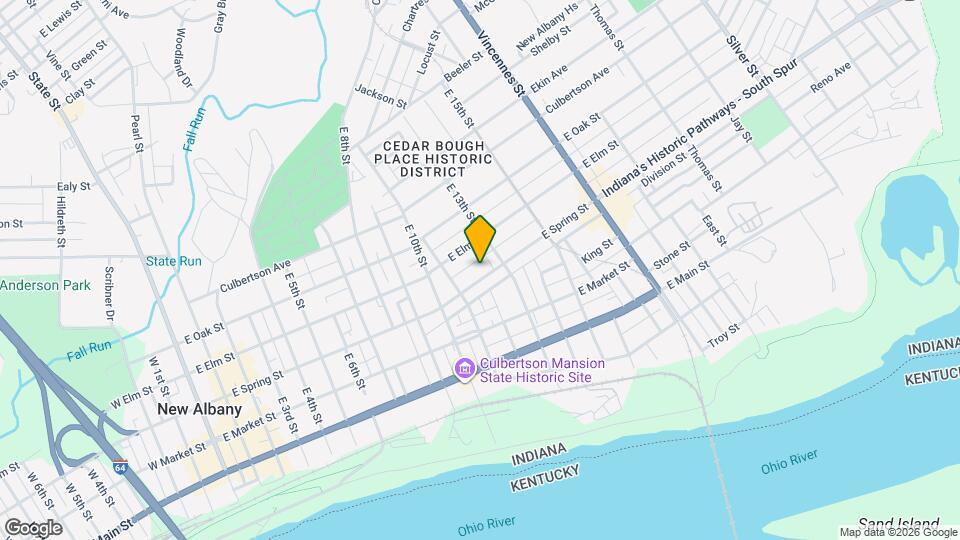 1207 E Spring St, Unit 2 Map and Location Details