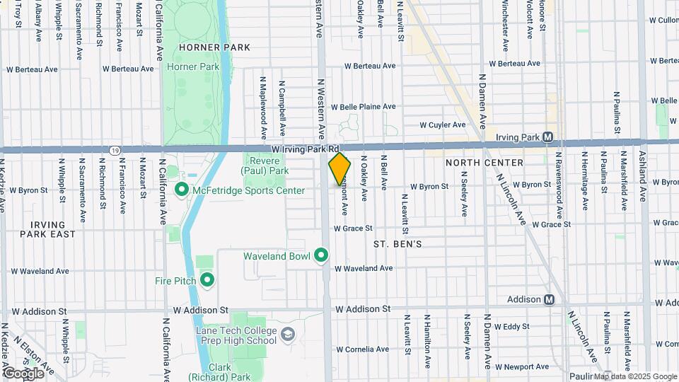 3856 N Claremont Ave Map and Location Details