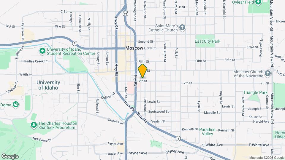 216 E 7th St Map and Location Details