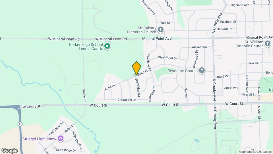 250 Westridge Rd Map and Location Details