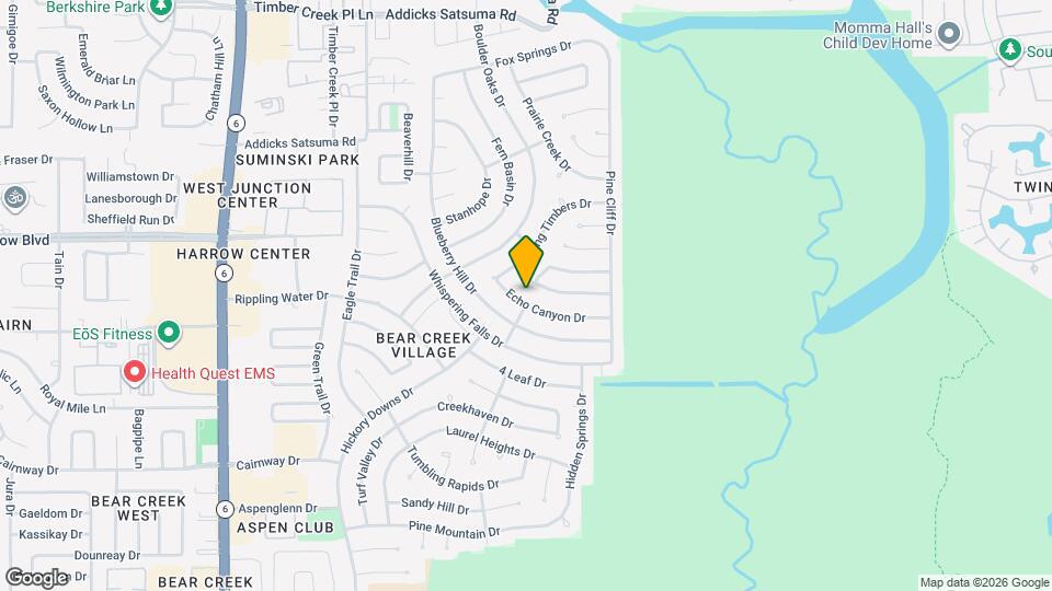 15802 Echo Canyon Dr Map and Location Details