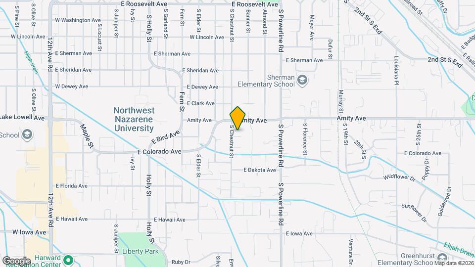 822 S Chestnut St Map and Location Details