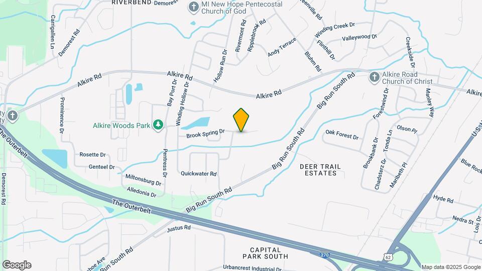 3421 Brook Spring Dr Map and Location Details