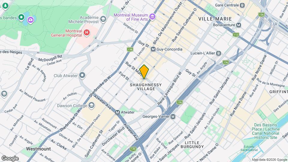 1906 Sainte-Catherine Rue O Map and Location Details