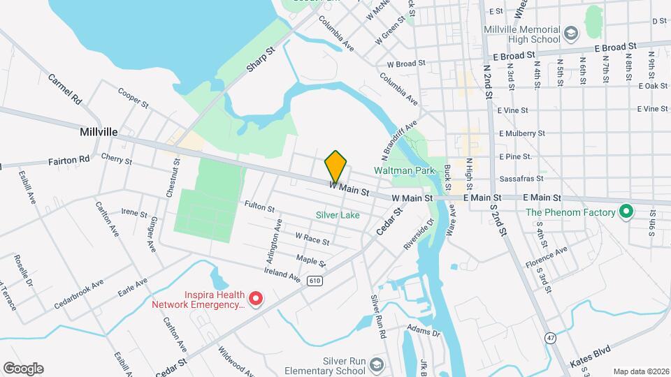 313 W Main St Map and Location Details