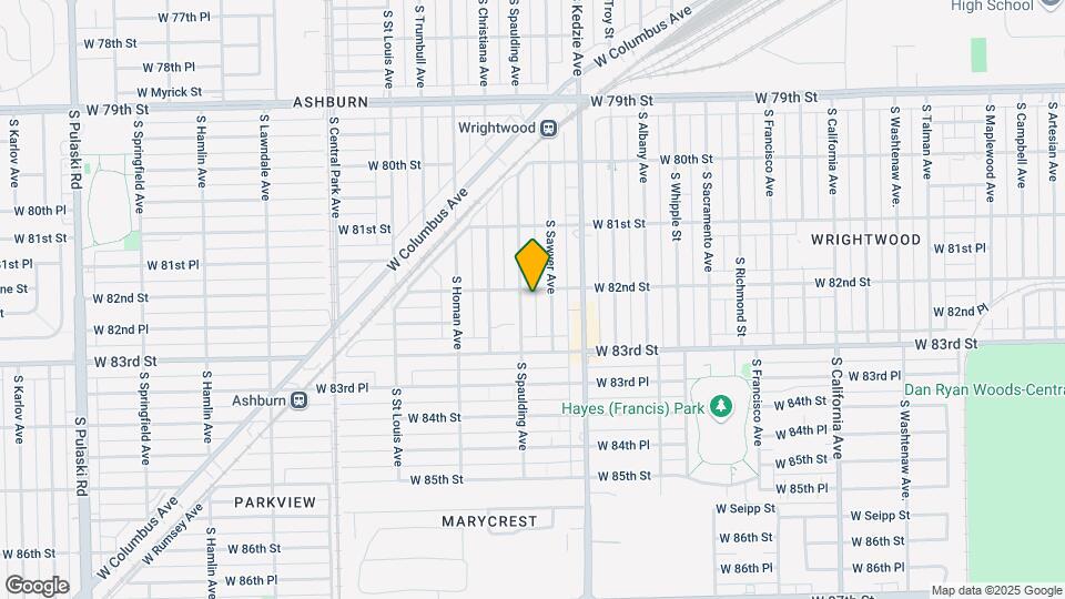 8205 S Spaulding Ave Map and Location Details