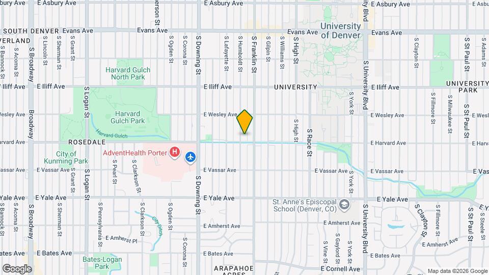 2480 S Humboldt St Map and Location Details