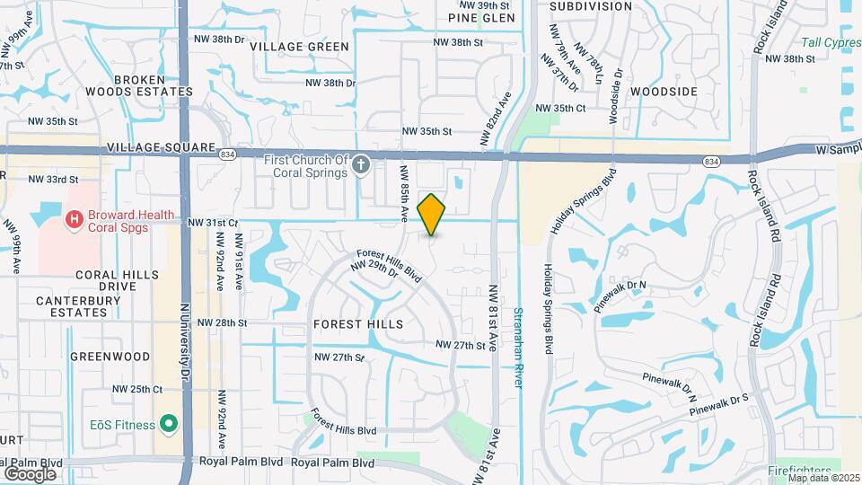 8419 Forest Hills Dr Map and Location Details