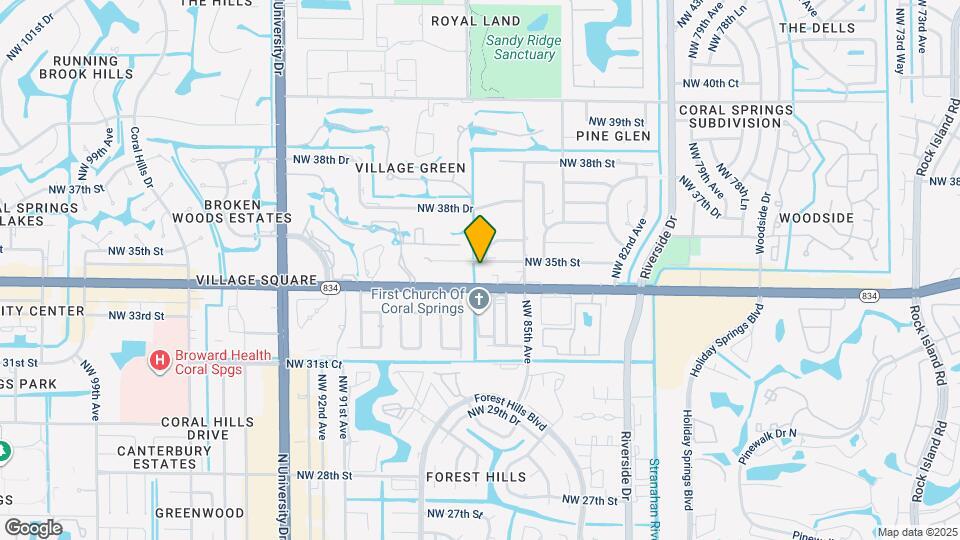 8606 NW 35th St Map and Location Details
