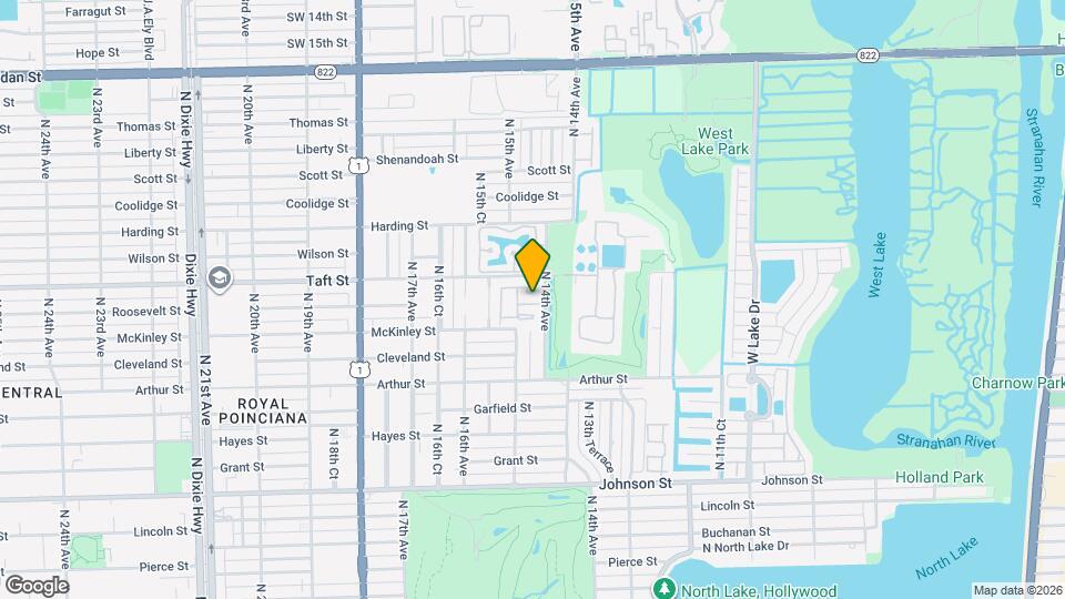 1422 Amanda St Map and Location Details