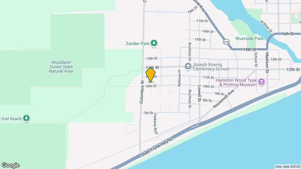 2822 10th St Map and Location Details