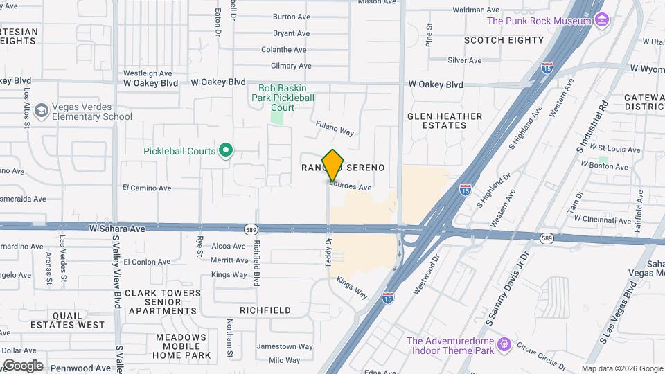 2625 Lourdes Ave Map and Location Details