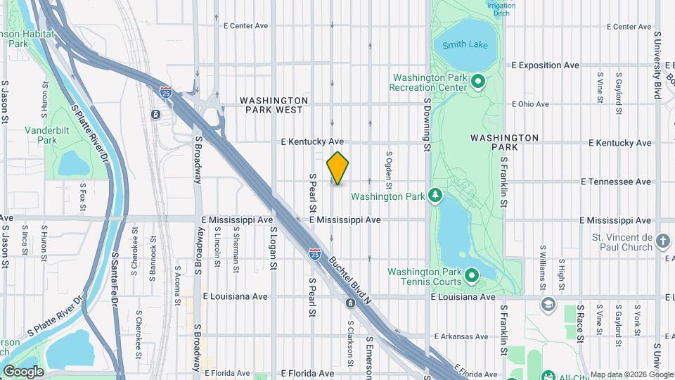 1020-1022 S Washington St Map and Location Details
