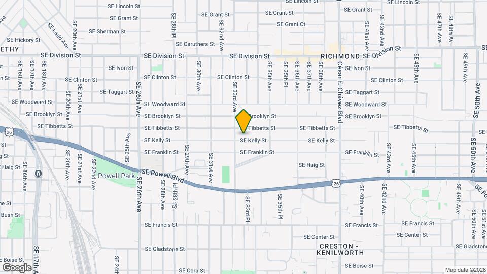3329 SE Kelly St Mapa y Detalles de la Ubicación