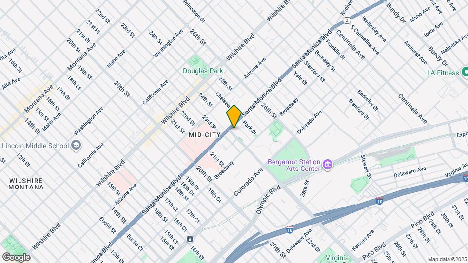 1411-1413 Cloverfield Blvd Map and Location Details