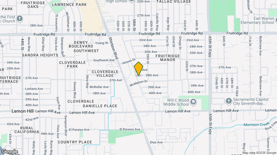 5500 38th Ave Map and Location Details