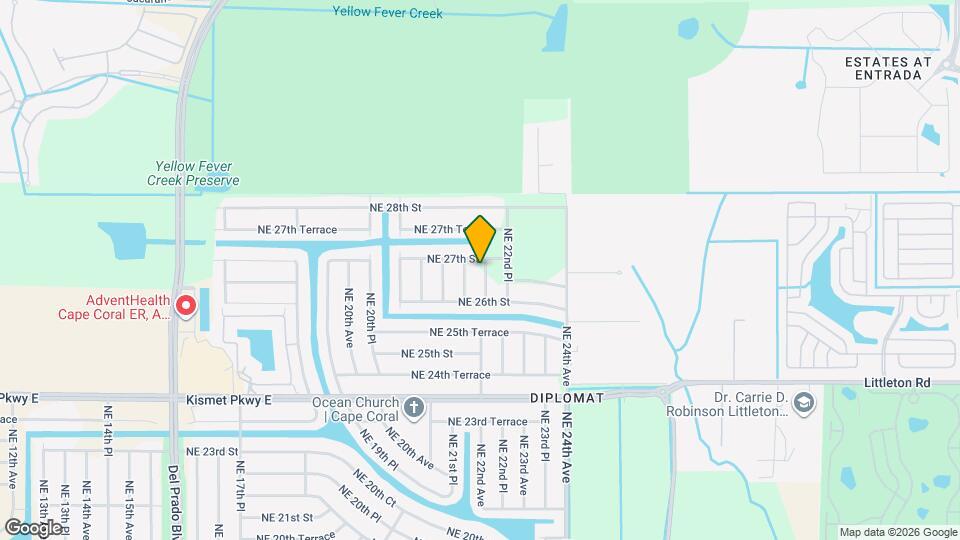 2620 NE 22nd Ave Map and Location Details