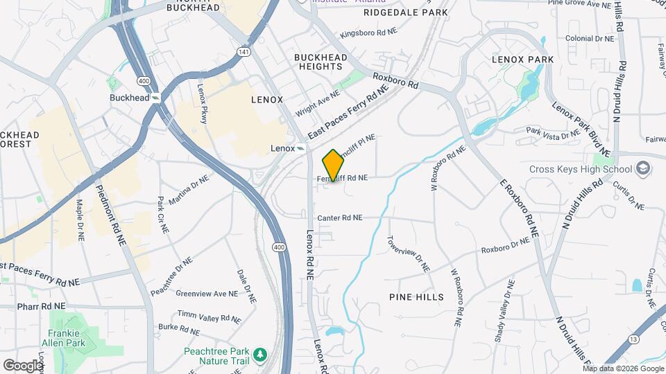 943 Ferncliff Rd NE, Unit C Map and Location Details