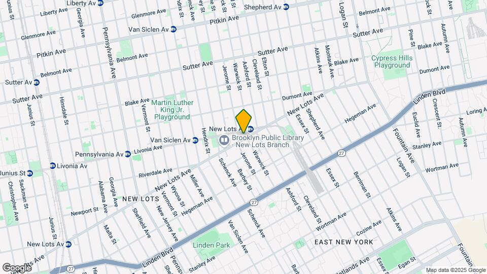 691 New Lots Ave Map and Location Details