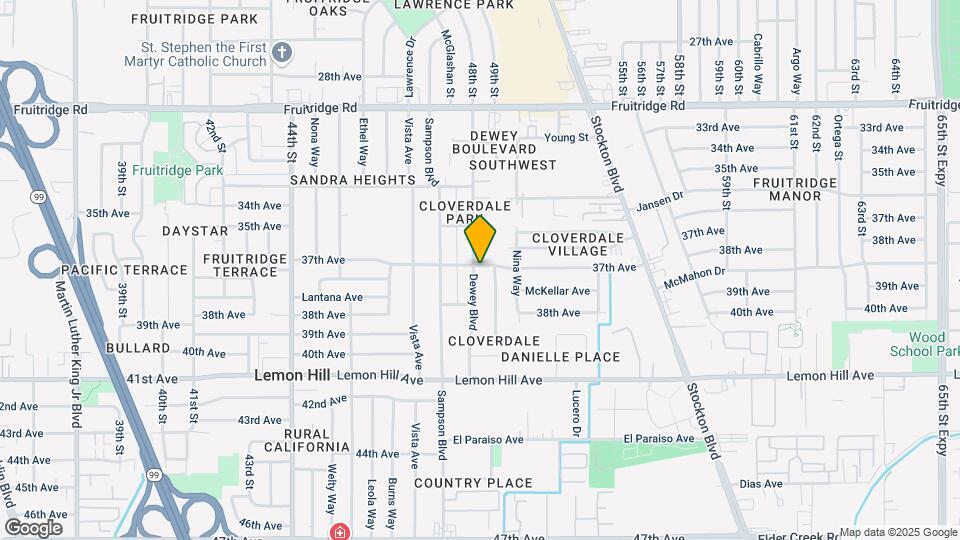 5901 Dewey Blvd Map and Location Details