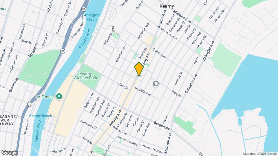 344 Kearny Ave, Unit Commuter's dream Mapa y Detalles de la Ubicación