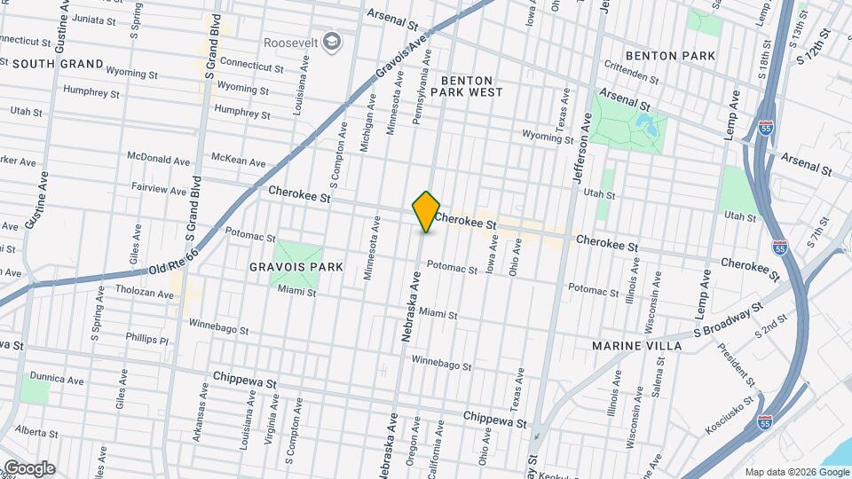 3434 Nebraska Ave, Unit Rear Map and Location Details