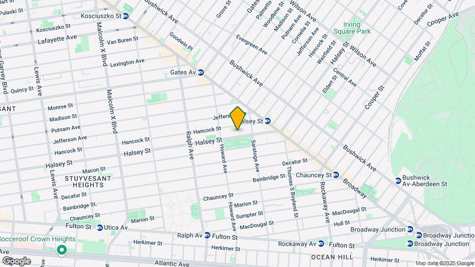 839 Halsey St Map and Location Details