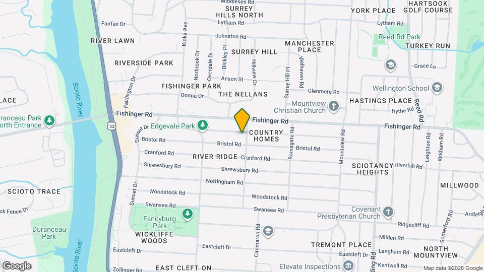 2443 Edgevale Rd Map and Location Details