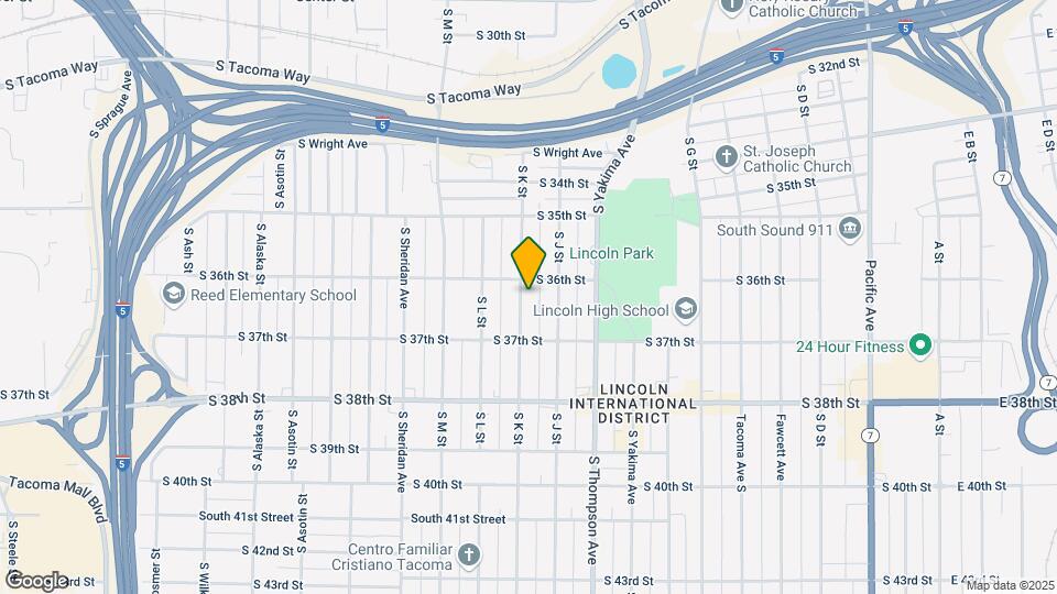 3609 S K St-Unit -A Map and Location Details