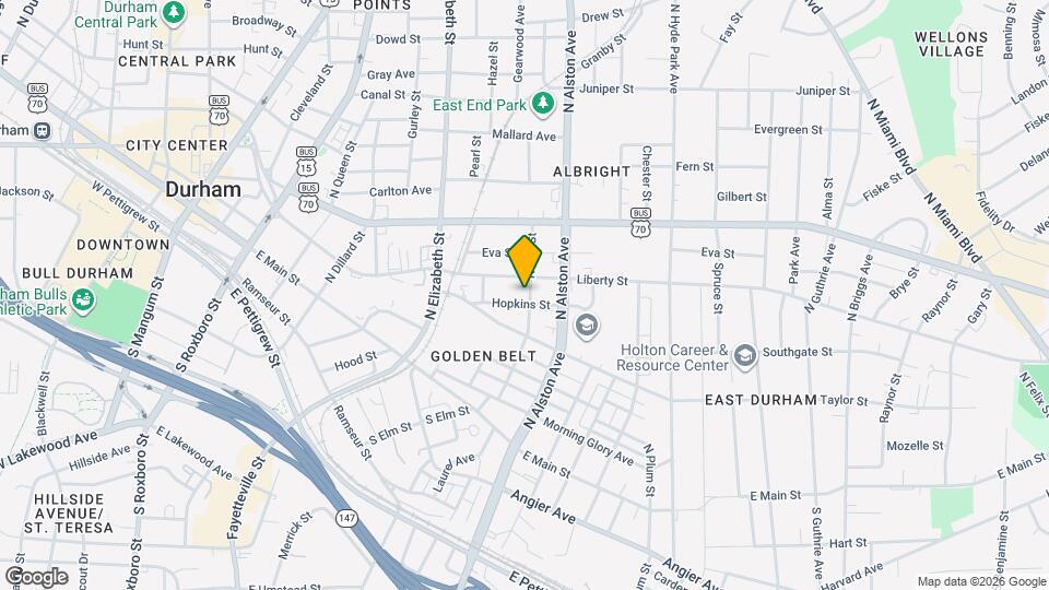 603 N Elm St Map and Location Details