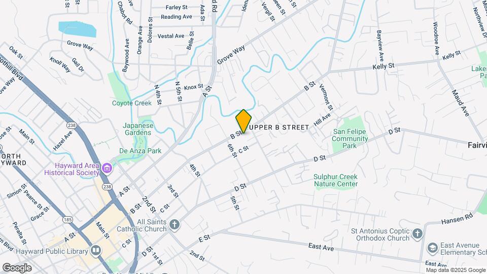 1647 B St Map and Location Details