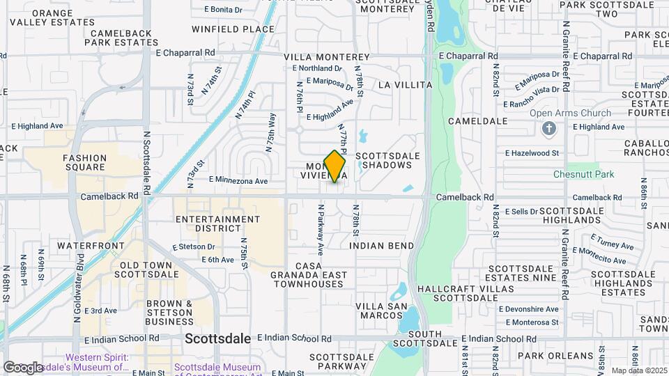 7740 E Camelback Rd Map and Location Details