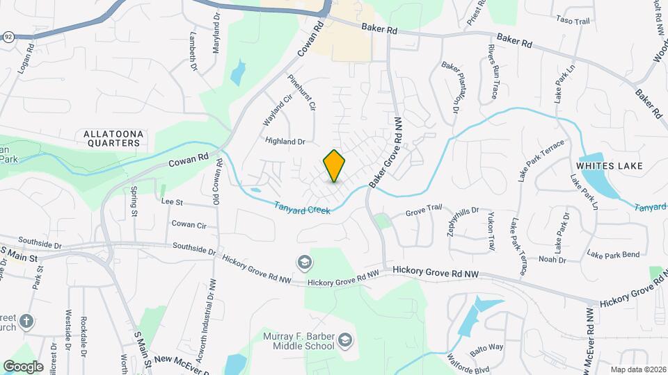 383 Windcroft Cir NW Map and Location Details