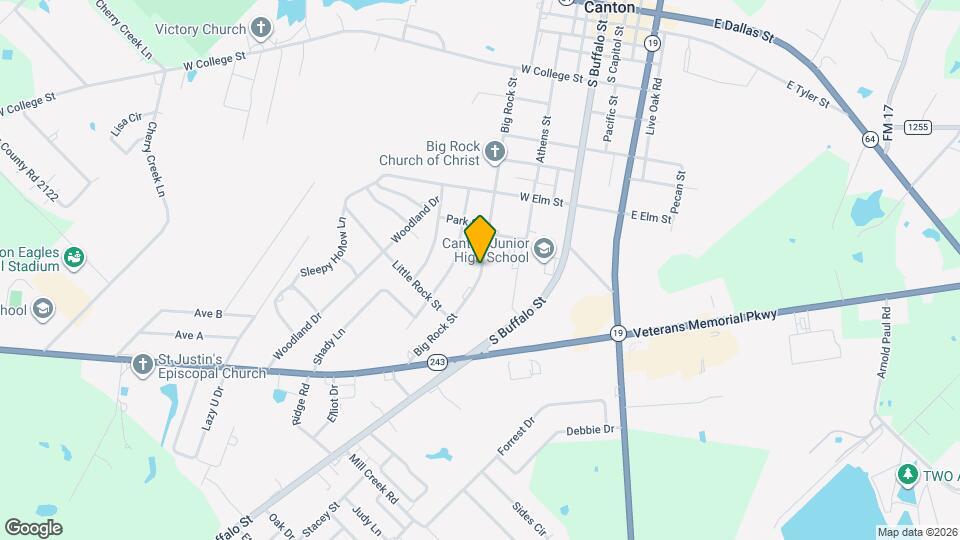 1113 Big Rock St Map and Location Details