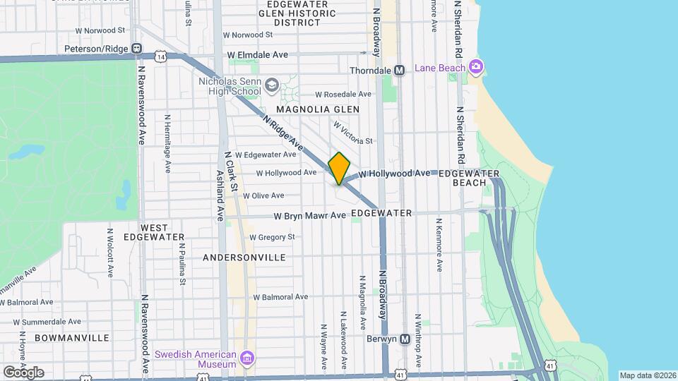 5666 N Ridge Ave Map and Location Details