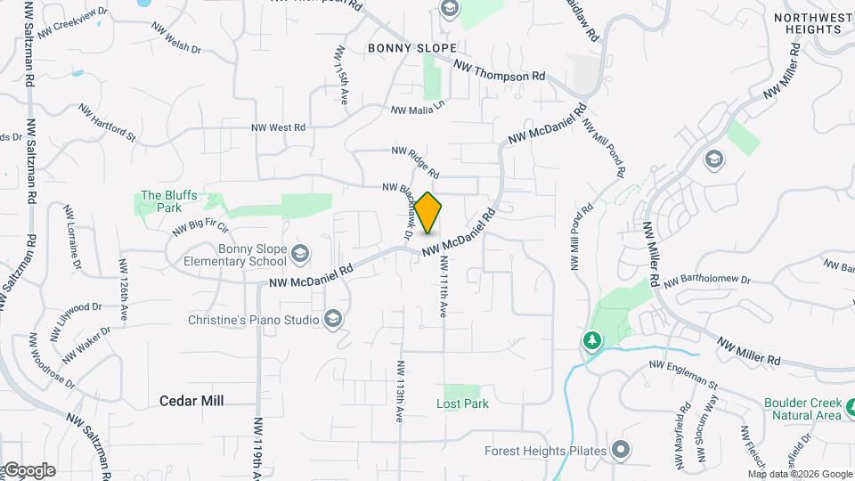 11165 NW McDaniel Rd Map and Location Details