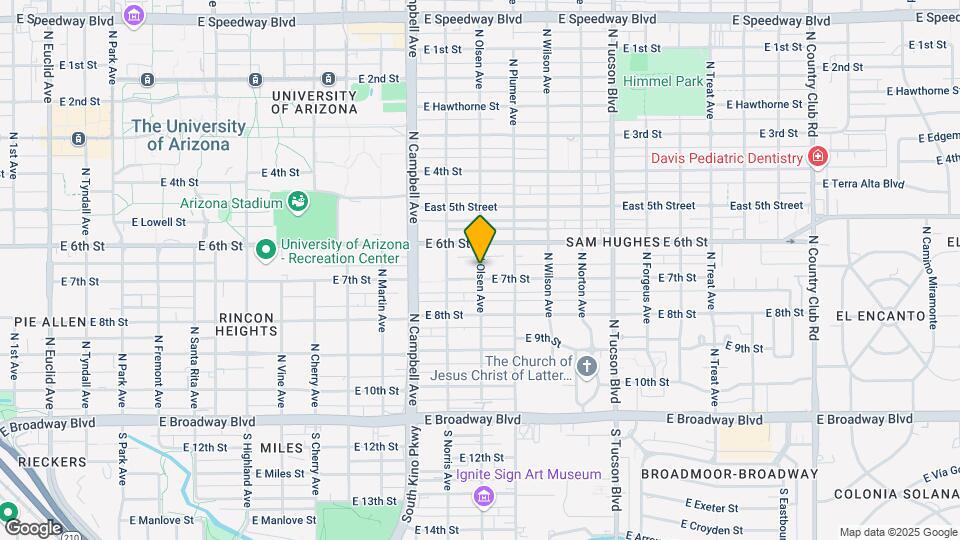 431 N Olsen Ave Mapa y Detalles de la Ubicación