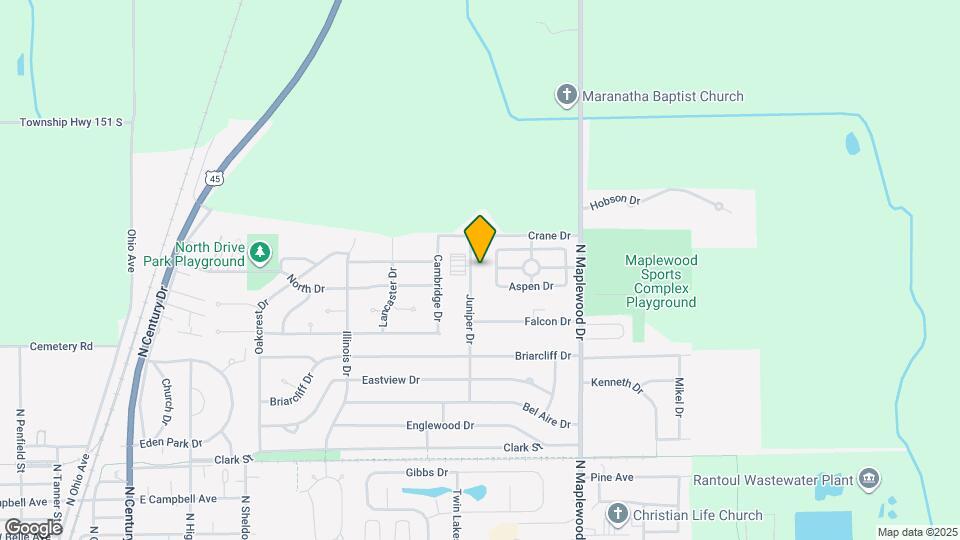 1334 Juniper Dr Map and Location Details