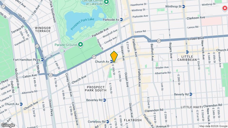 83 E 18th St Map and Location Details