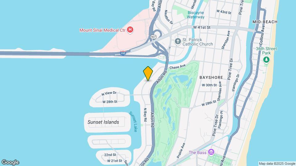 3001 N Bay Rd Map and Location Details
