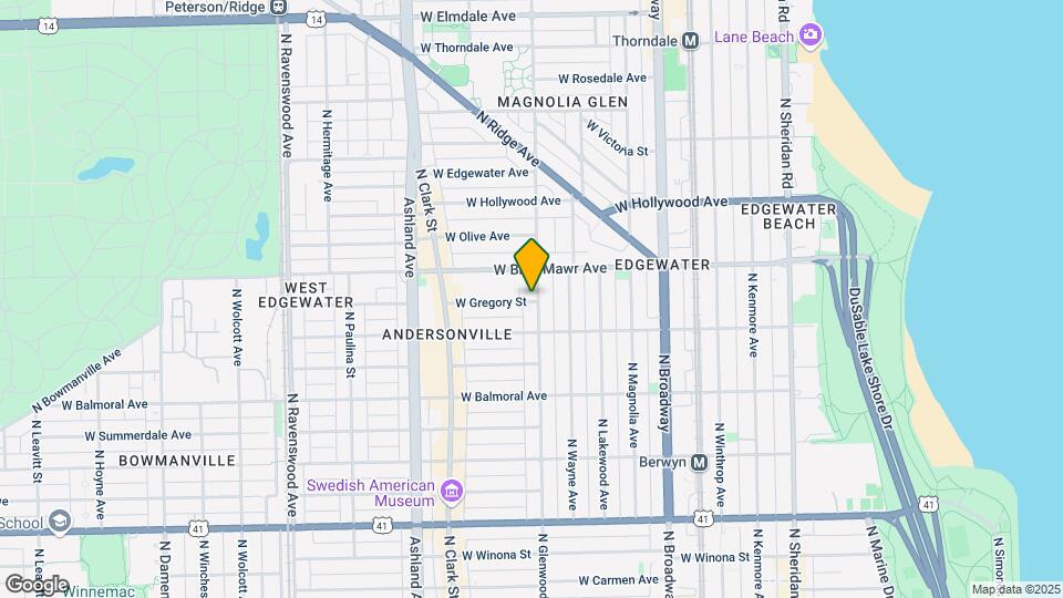 1401 W Gregory St, Unit G Map and Location Details