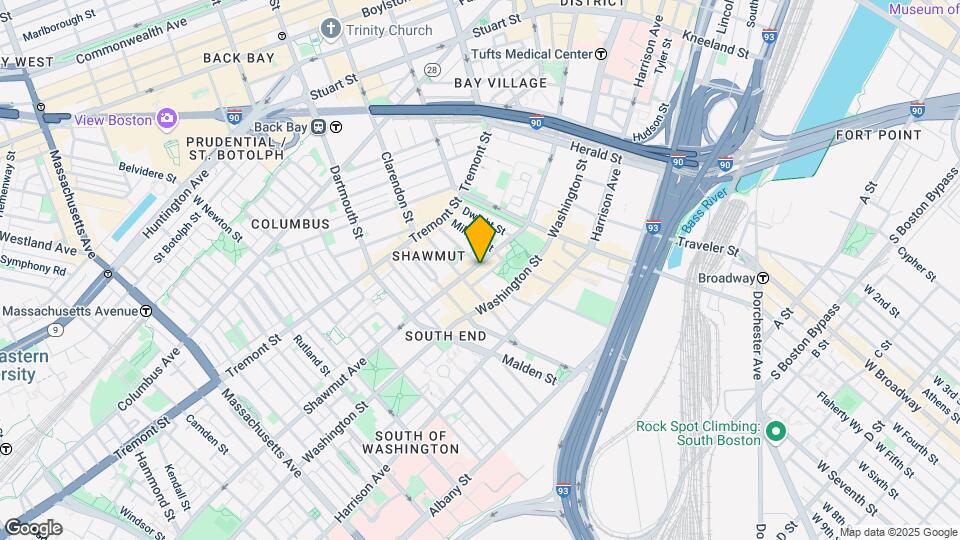 282 Shawmut Ave, Unit 3 Map and Location Details
