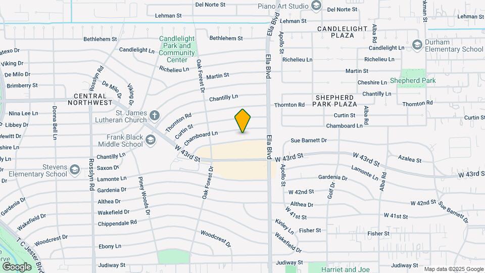 1244 Overhill St Map and Location Details