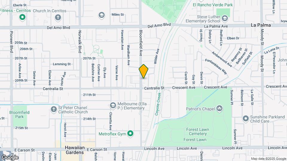 20904 Bloomfield Ave Map and Location Details
