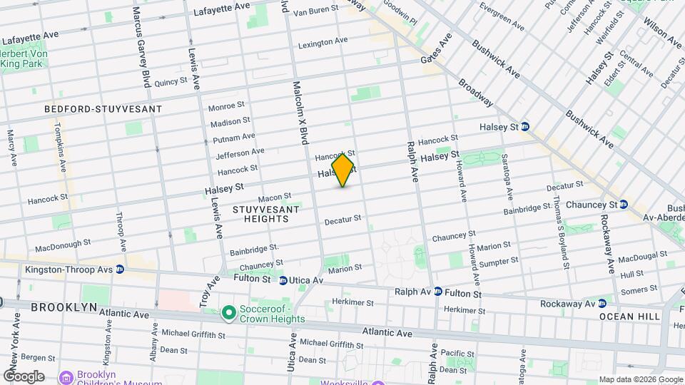 578 Macon St Map and Location Details