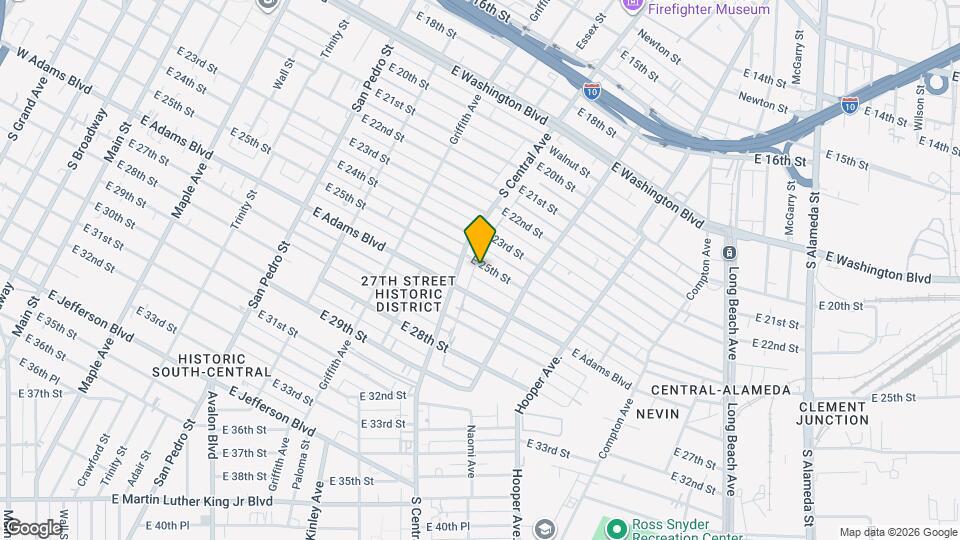 1120 E 25th St Map and Location Details