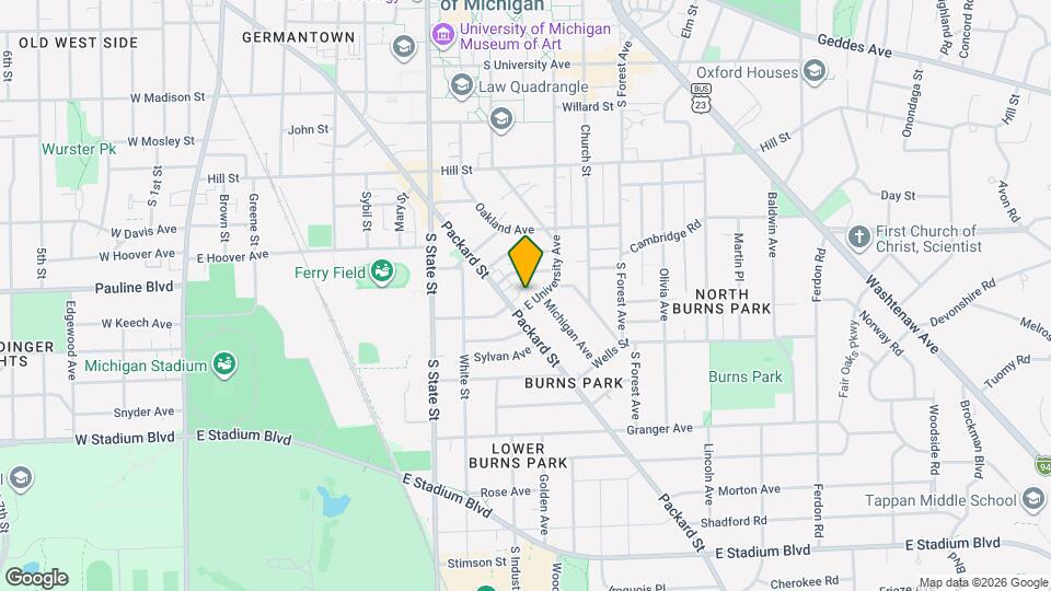 1208 E University Ave Map and Location Details