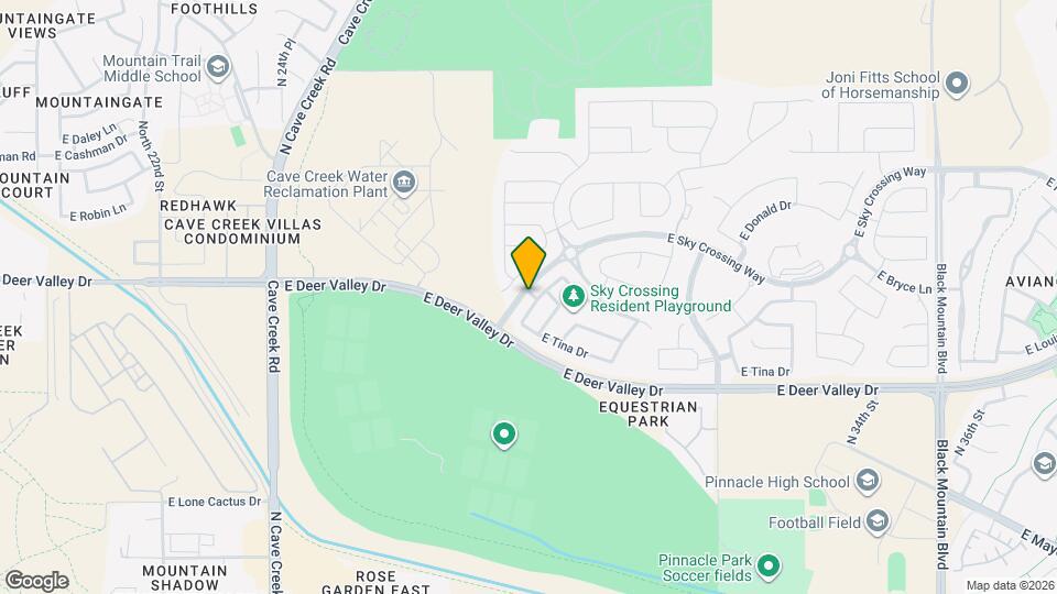 22038 N 28th Pl Map and Location Details