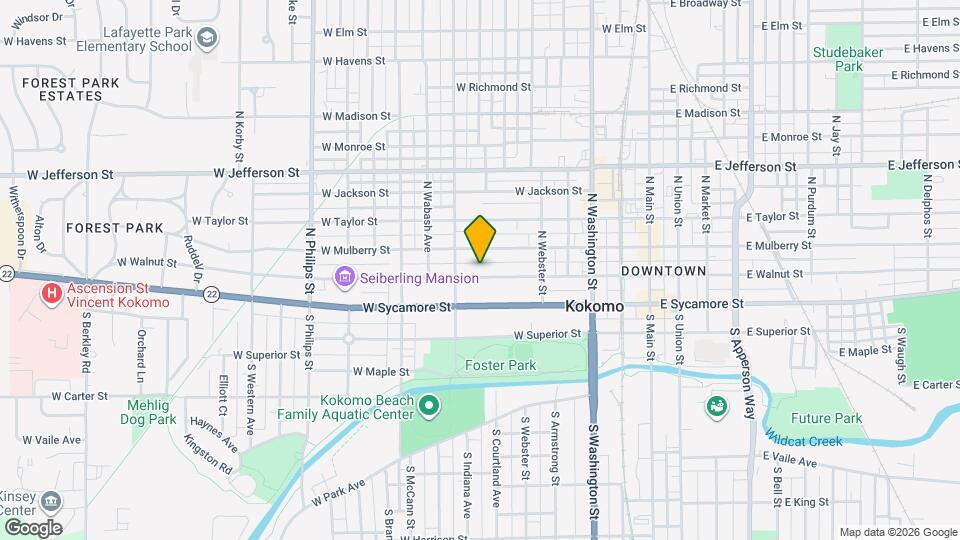 620 W Walnut St Map and Location Details