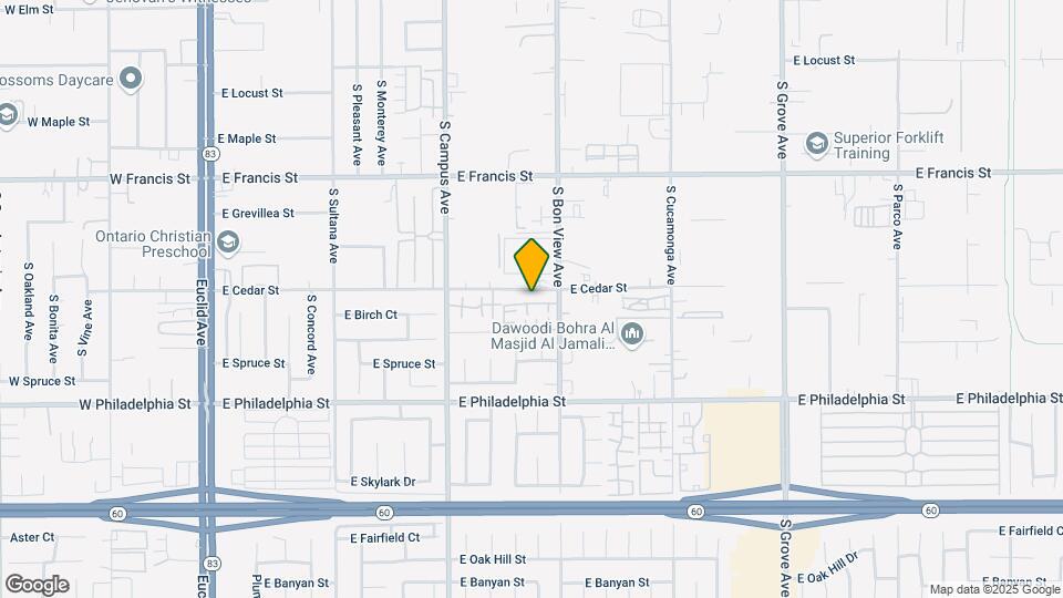 830 E Cedar St Map and Location Details